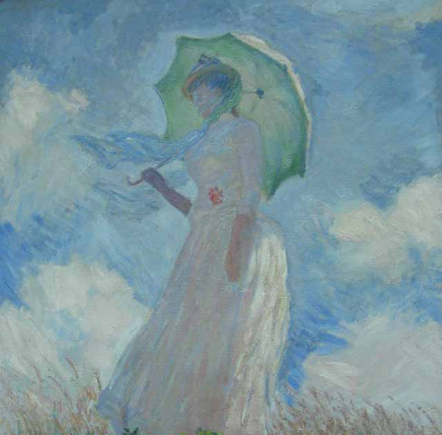 donna con ombrello di Monet