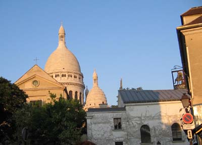 Scorcio della basilica del Sacro Cuore a Mont Matre